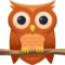 Owl emoji on Facebook